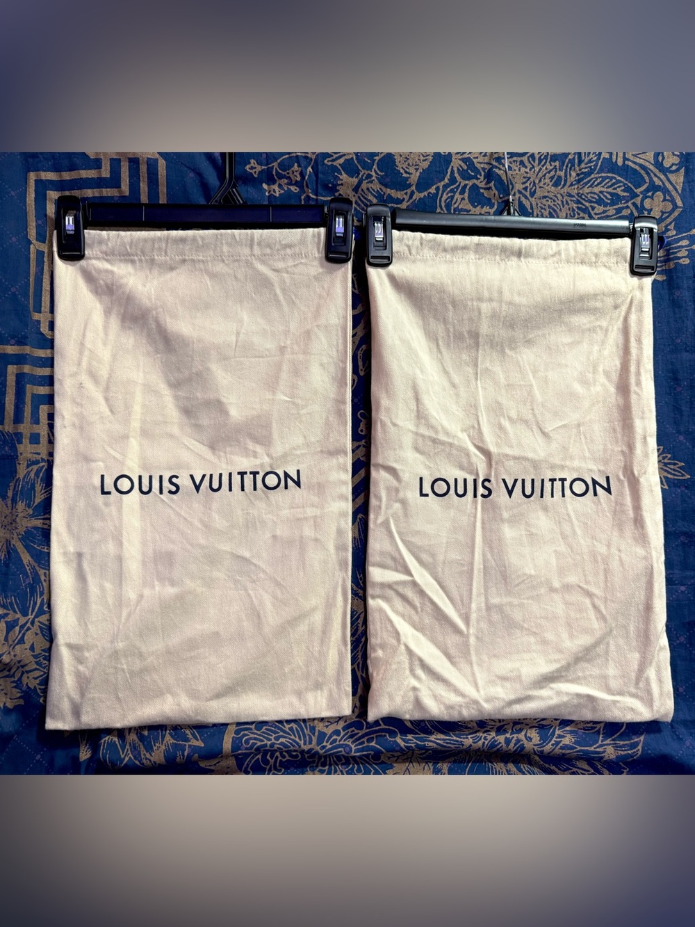 2 Louis Vuitton LV Canvas Dust Bags - Picture 2 of 8